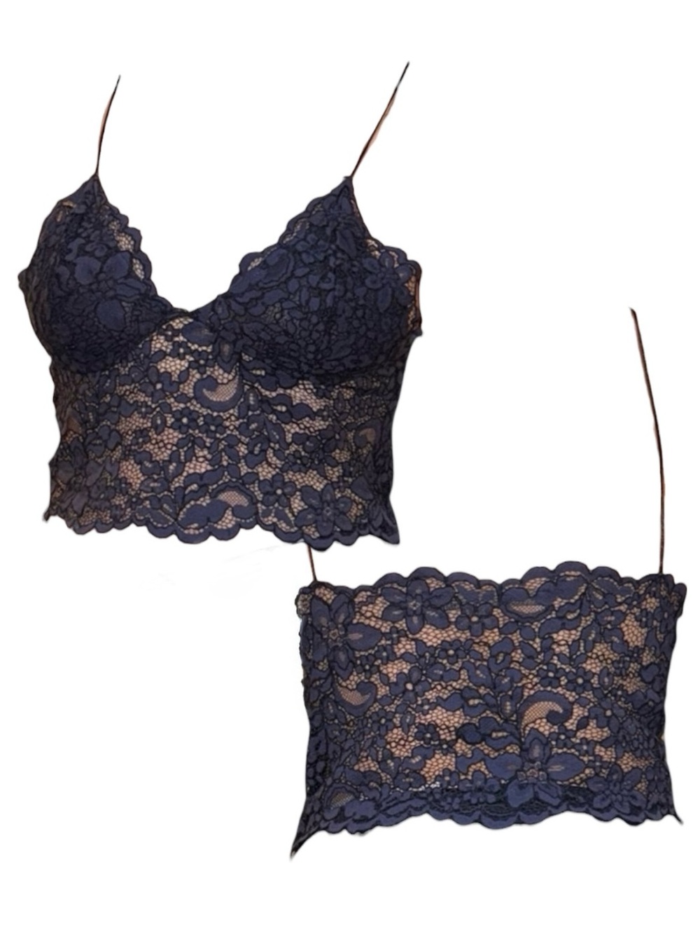 Zara Navy Lace Bralette